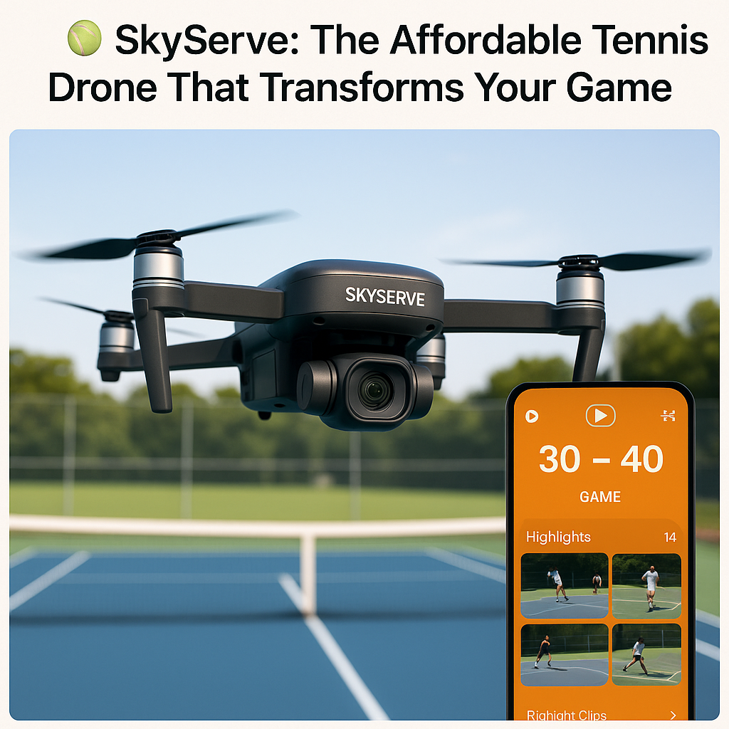 SkyServe: The Affordable Tennis Drone That Transforms Your Game