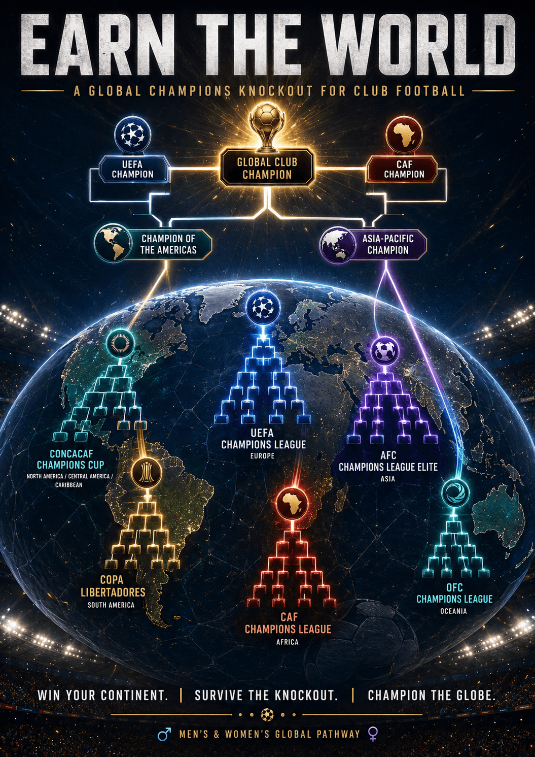 Earn the World: A Three-Match Knockout to Crown Football's True Global Club Champion 🌍⚽