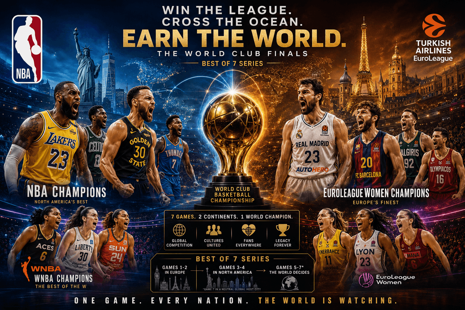 Earn the World: Why Basketball Needs an NBA–EuroLeague World Championship 🌍🏀